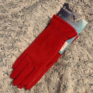 NWT Isotoner red gloves